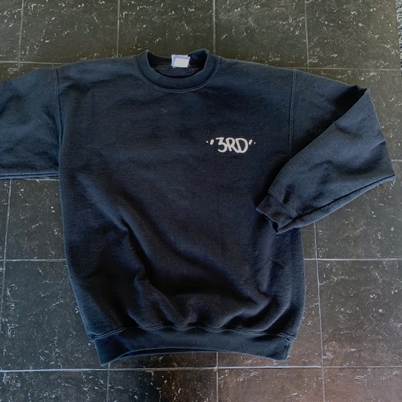 Black 3rd Lair Crewneck Sweatshirt Kids XL - Picture 3 of 7